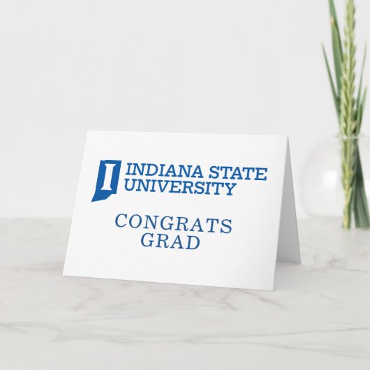 Indiana State University Afstuderen Kaart (Voorkant)