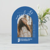 Indiana State University Afstuderen Kaart (Staand voorkant)