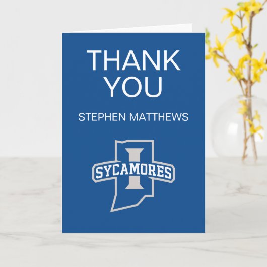 Indiana State University Afstuderen Kaart (Gele Bloem)