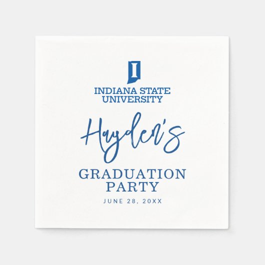 Indiana State University Afstuderen Servet (Voorkant)