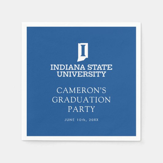 Indiana State University Afstuderen Servet (Voorkant)