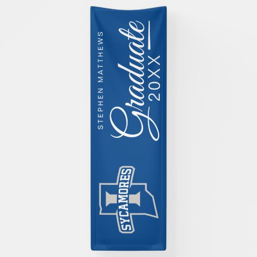 Indiana State University Afstuderen Spandoek (Verticaal)