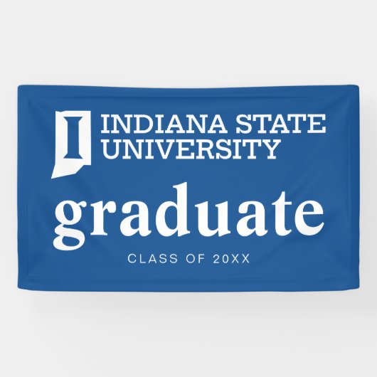 Indiana State University Afstuderen Spandoek (Horizontaal)