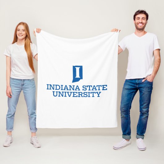 Indiana State University Fleece Deken (In situ)