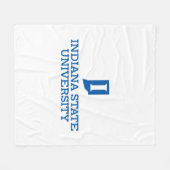 Indiana State University Fleece Deken (Voorkant (Horizontaal))