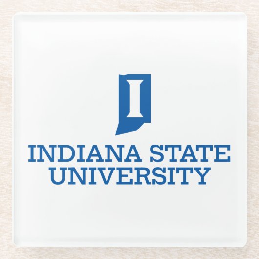 Indiana State University Glazen Onderzetter (Voorkant)