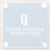 Indiana State University Glazen Onderzetter (Achterkant)