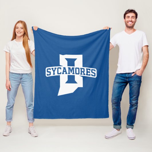 Indiana State University Sycamores Fleece Deken (In situ)