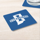 Indiana State University Sycamores Kartonnen Onderzetters (Schuin)