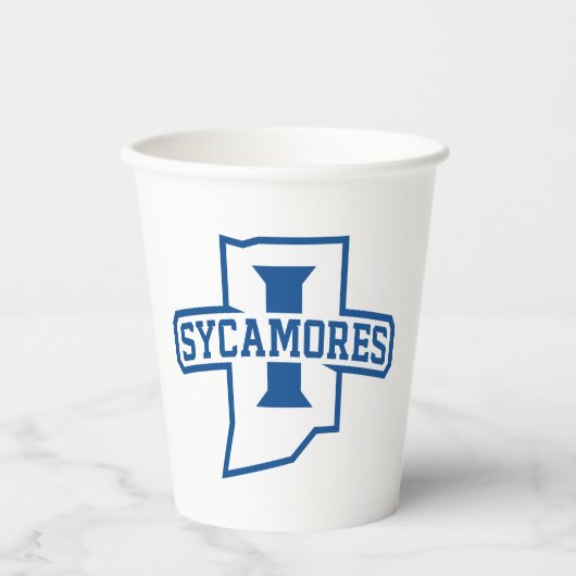 Indiana State University Sycamores Papieren Bekers (Voorkant)