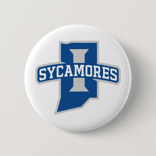 Indiana State University Sycamores Ronde Button 5,7 Cm (Voorkant)