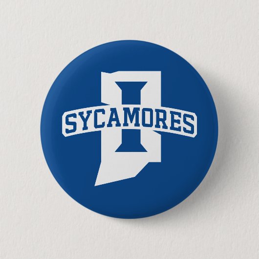 Indiana State University Sycamores Ronde Button 5,7 Cm (Voorkant)