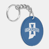 Indiana State University Sycamores Sleutelhanger (Voorkant Links)