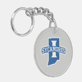 Indiana State University Sycamores Sleutelhanger (Voorkant Links)