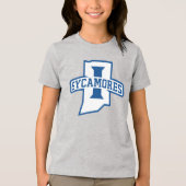 Indiana State University Sycamores Tri-Blend Shirt (Voorkant)