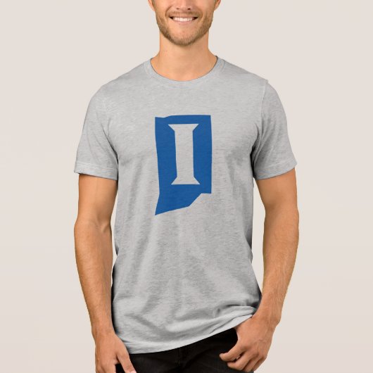 Indiana State University Tri-Blend Shirt (Voorkant)
