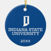Indiana State University Vakantie Keramisch Ornament (Voorkant)