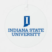 Indiana State University Vakantie Metalen Ornament (Voorkant)