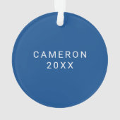 Indiana State University Vakantie Ornament (achterkant)