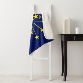 Indiana State Vlag Print Patriottisch Sherpa Deken (In situ)