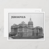  Indiana Statehouse / Capitol, Indianapolis Briefkaart (Voorkant / Achterkant)