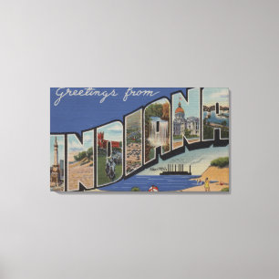 Indiana (Steel Mills/Sand Dunes) Canvas Afdruk