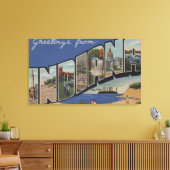 Indiana (Steel Mills/Sand Dunes) Canvas Afdruk (Insitu (Woonkamer))