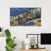 Indiana (Steel Mills/Sand Dunes) Poster (Thuiskantoor)