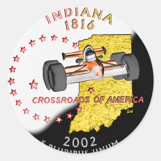 Indiana Sticker (Voorkant)