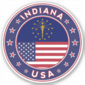 Indiana Sticker (Voorkant)
