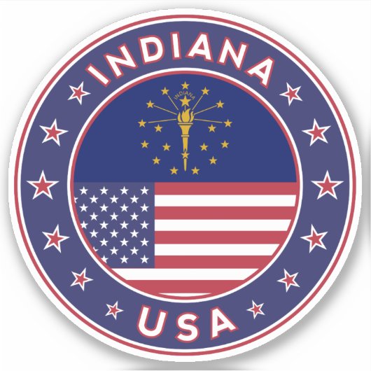 Indiana Sticker (Voorkant)