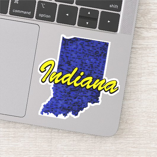 Indiana Sticker (Detail)