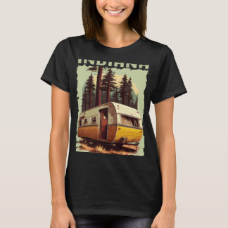Indiana Sunset retro 70s vintage hiking camping T-shirt