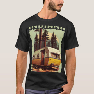 Indiana Sunset retro 70s vintage hiking camping T-shirt