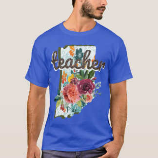 Indiana Teacher Bloemrijke Aquarel Oversized T-shirt