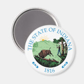 Indiana-teken Magneet (Voorkant / Achterkant)