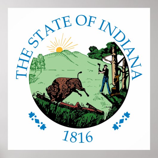 Indiana-teken Poster (Voorkant)