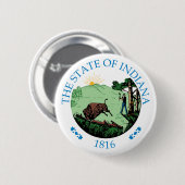 Indiana-teken Ronde Button 5,7 Cm (Voorkant /achterkant)