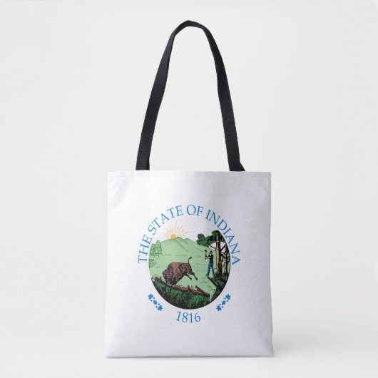 Indiana-teken Tote Bag (Voorkant)