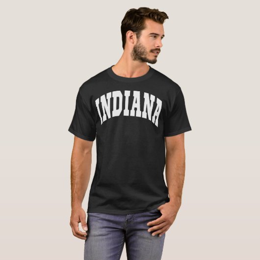 Indiana - Throwback Design - Klassiek T-shirt (Voorkant volledig)
