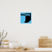 Indiana Thuis Weg Van Staat Poster Bord (Keuken)
