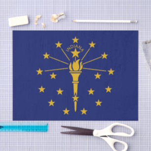 Indiana tissuepapier, Indiana Vlag tissuepapier