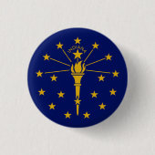 Indiana-toets, patriottische Indiana-vlag mode Ronde Button 3,2 Cm (Voorkant)