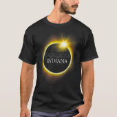 Indiana Total Solar Eclipse April 8 2024 Verenigde T-shirt (Voorkant)