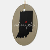 Indiana Town Keramisch Ornament (Links)