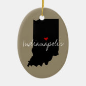 Indiana Town Keramisch Ornament (Voorkant)