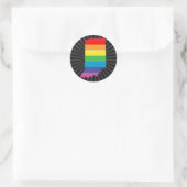 indiana trots . ronde sticker (Tas)