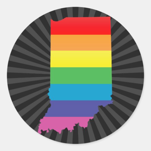 indiana trots . ronde sticker (Voorkant)