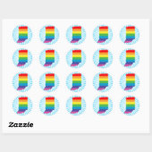 indiana trots . ronde sticker (Vel)