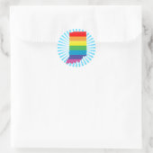 indiana trots . ronde sticker (Tas)